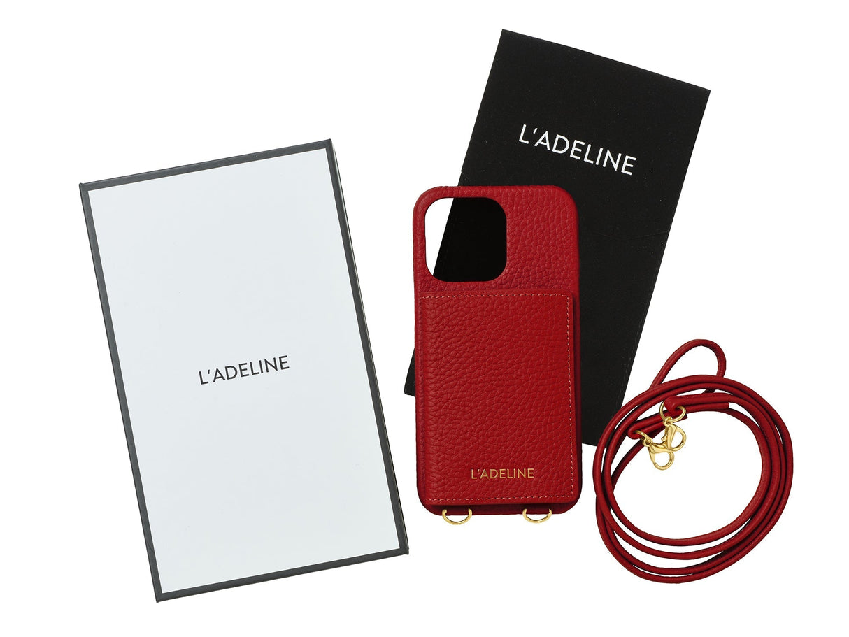 LADELINE Shoulder Strap 4Cards Case iPhone13 Pro
