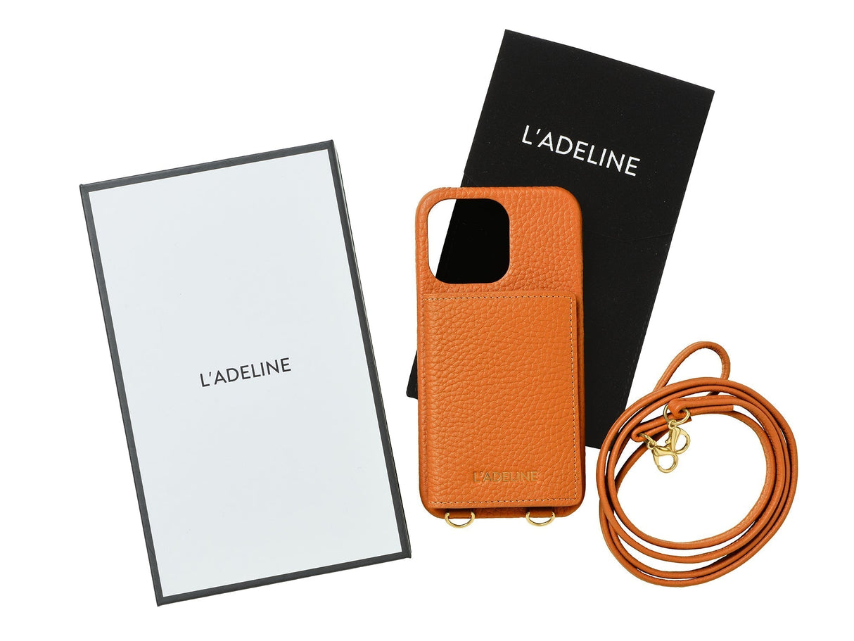 LADELINE Shoulder Strap 4Cards Case iPhone12 Pro