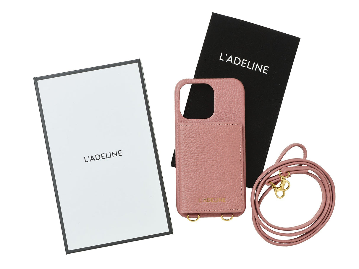 LADELINE Shoulder Strap 4Cards Case iPhone12 Pro
