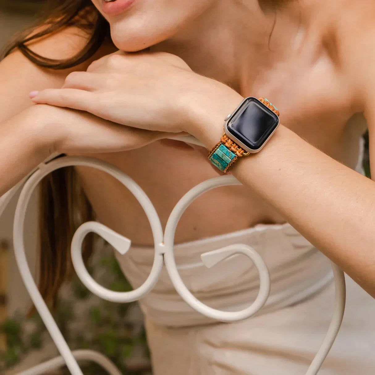 CAPE DIABLO ネイティブターコイズプロテクションアップルウォッチストラップ(CDAW0016/41)