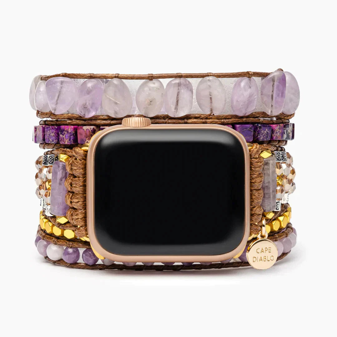 CAPE DIABLO パープルジェイドマジカルアップルウォッチストラップ(CDAW0020/41)