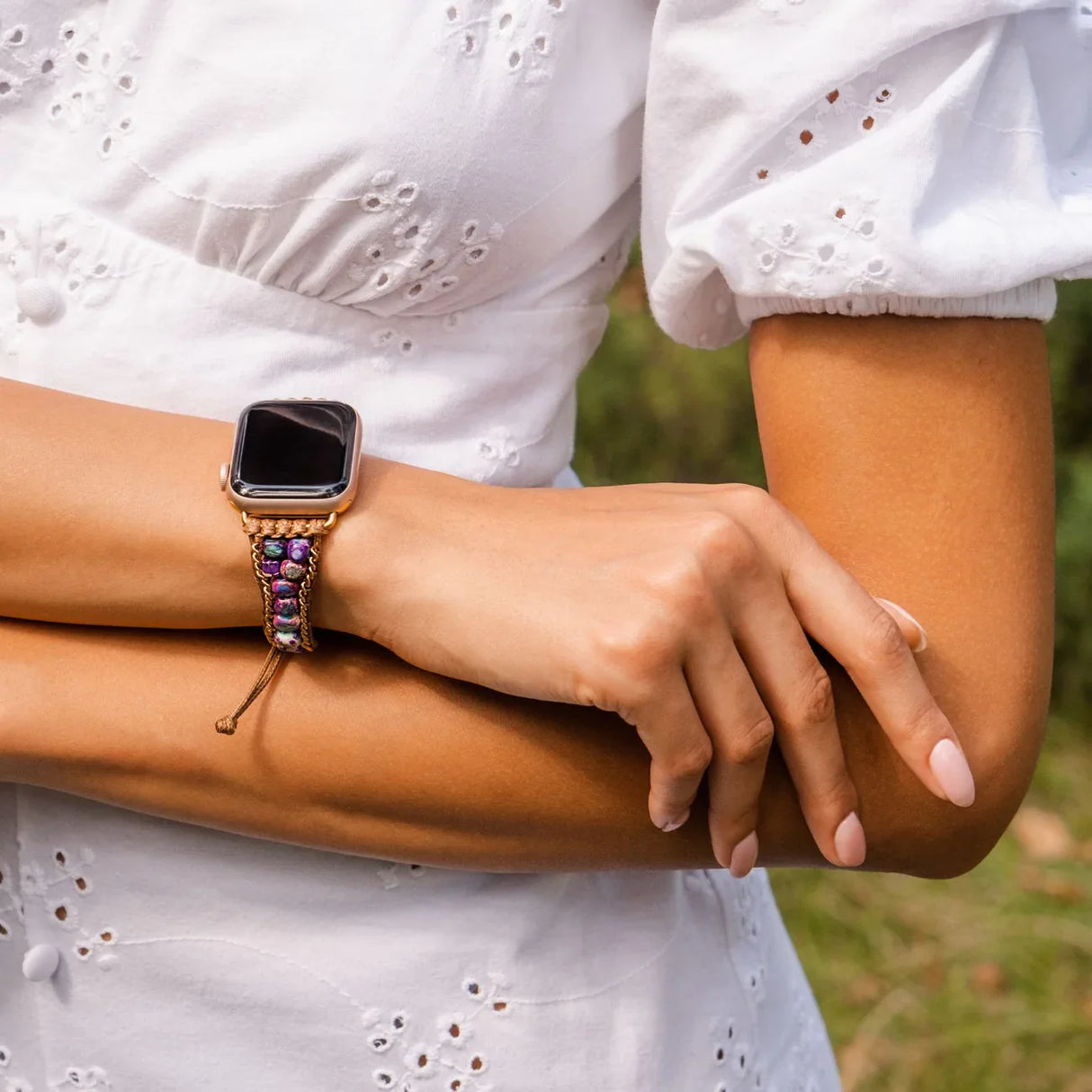 CAPE DIABLO ムーンライトジャスパーアップルウォッチストラップ(CDAW0021/41)