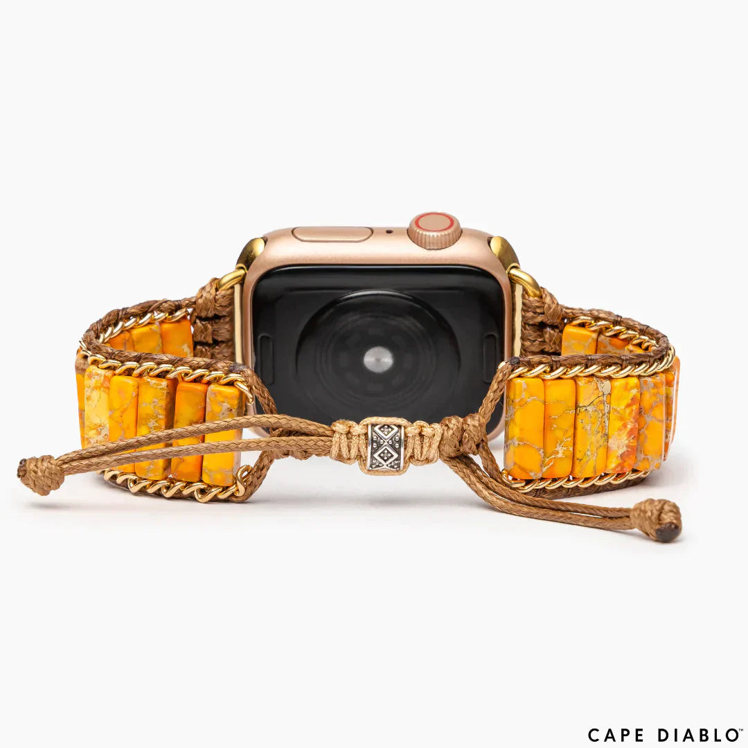 CAPE DIABLO ピーチーインペリアルジャスパーアップルウォッチストラップ(CDAW0069/41)