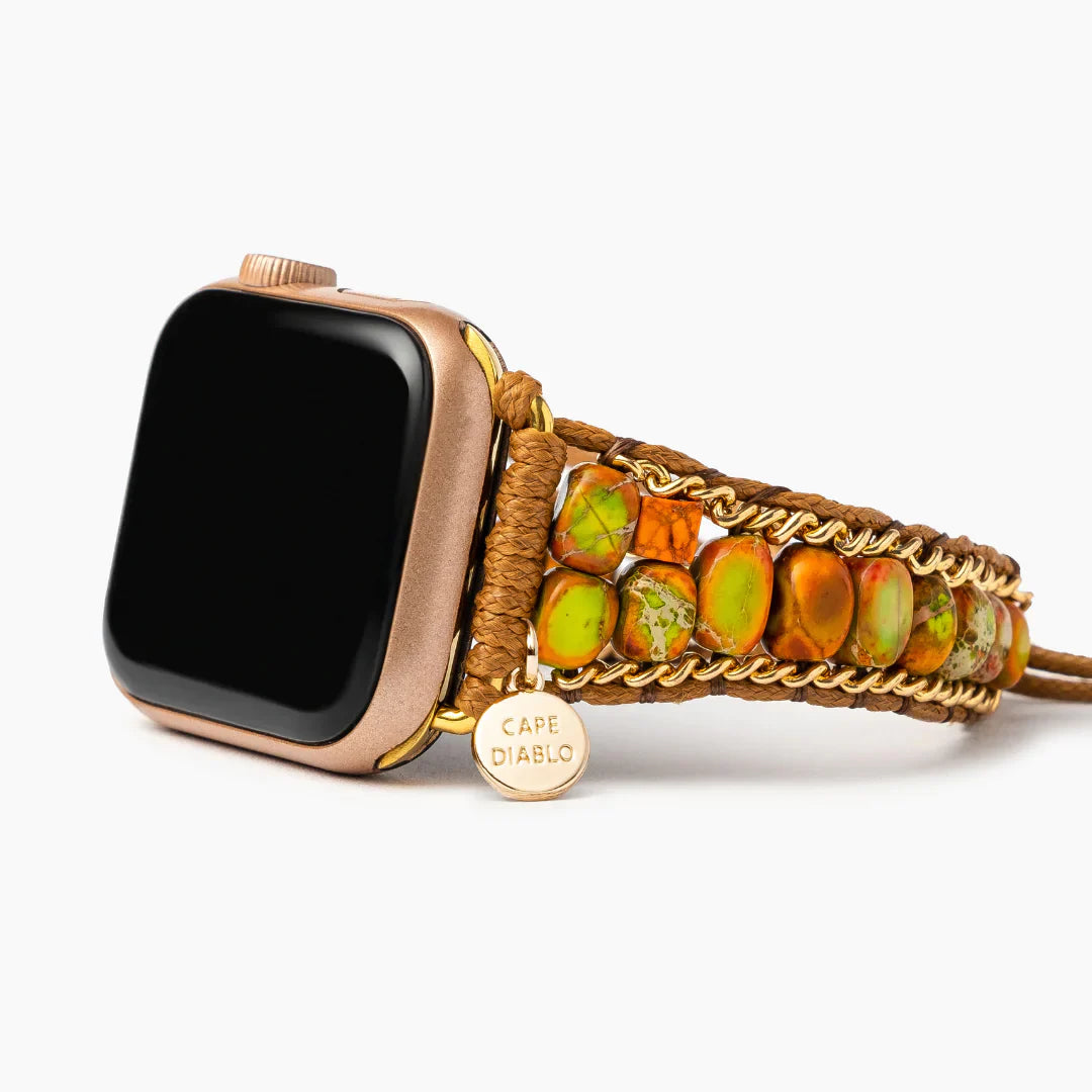 CAPE DIABLO トロピカルジャスパーアップルウォッチストラップ(CDAW0075/41)