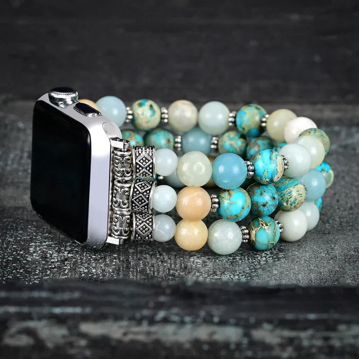 CAPE DIABLO アマゾン ブルー オーシャン ストレッチ Apple Watch ストラップ(CDAW0102S/41)