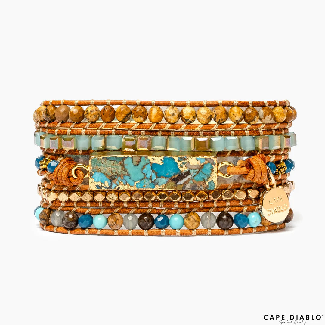 CAPE DIABLO ゴールデンオーシャンターコイズラップ(CDBL0078)