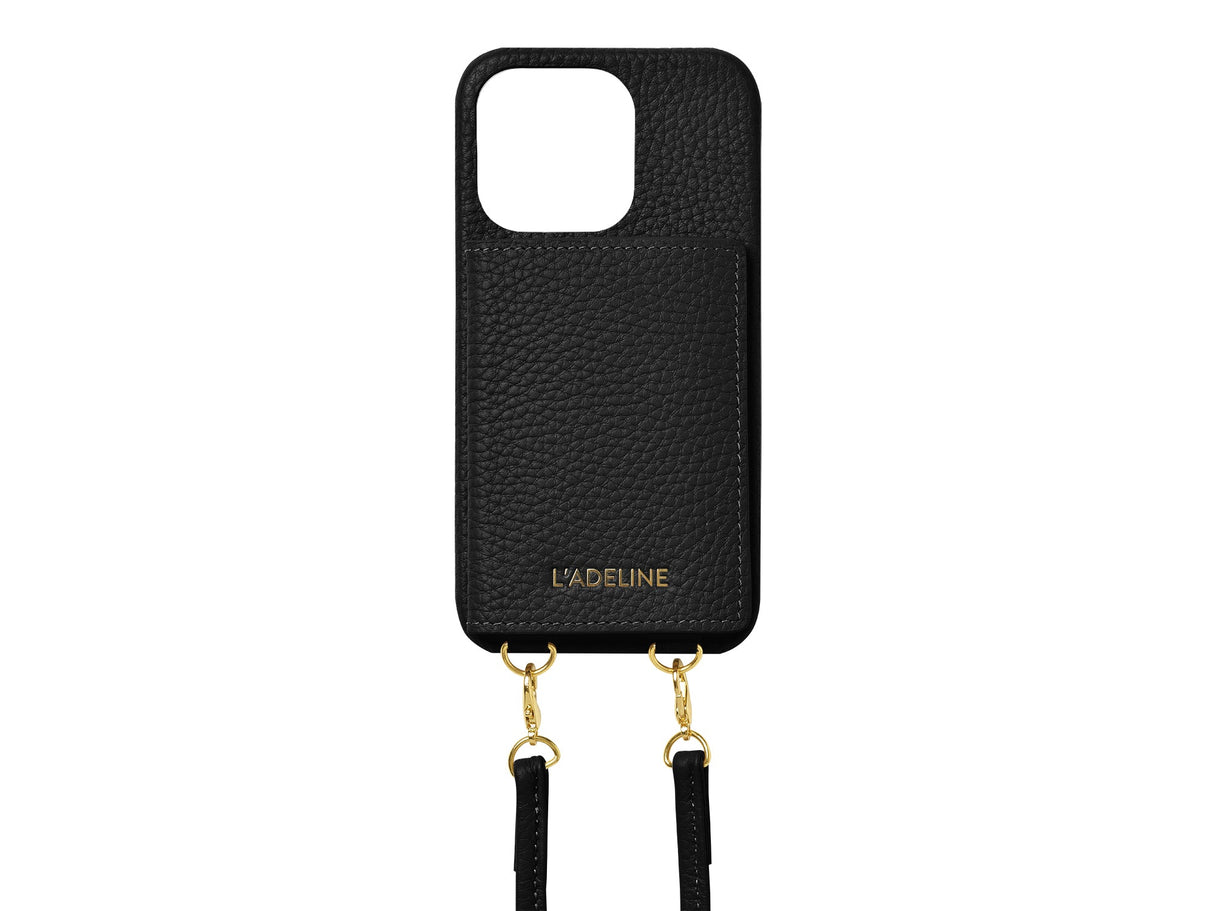 LADELINE Shoulder Strap 4Cards Case iPhone14 Pro