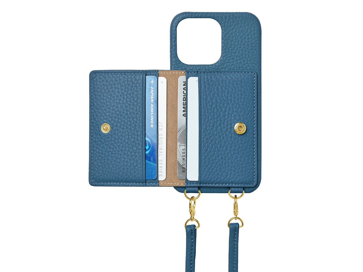 LADELINE Shoulder Strap 4Cards Case iPhone12 Pro