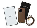 LADELINE Shoulder Strap 4Cards Case iPhone13 Pro