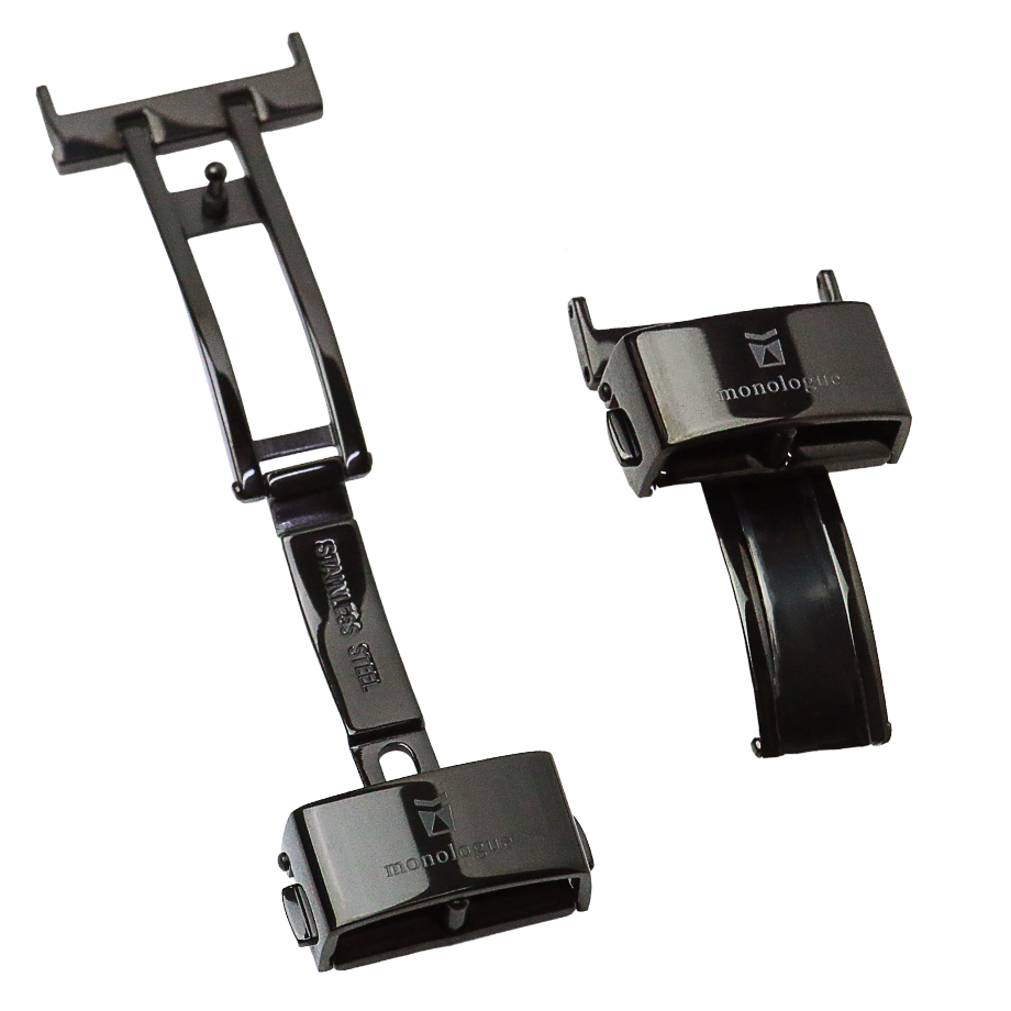 monologue 型押しカーフレザー ウォッチストラップ