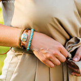 CAPE DIABLO ターコイズカーミングエナジーラップブレスレット(CDBL0022)