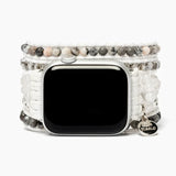 CAPE DIABLO ホワイトラブラドライトアップルウォッチストラップ(CDAW0002/41)