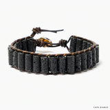 CAPE DIABLO メンズラヴァストーンブレスレット(CDBL0172)