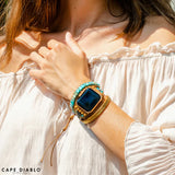 CAPE DIABLO ターコイズカーミングエナジーアップルウォッチストラップ(CDAW0012/41)