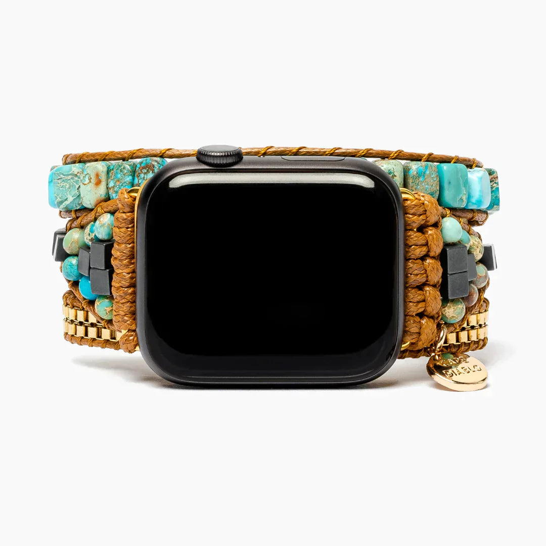 CAPE DIABLO ターコイズカーミングエナジーアップルウォッチストラップ(CDAW0012/41)