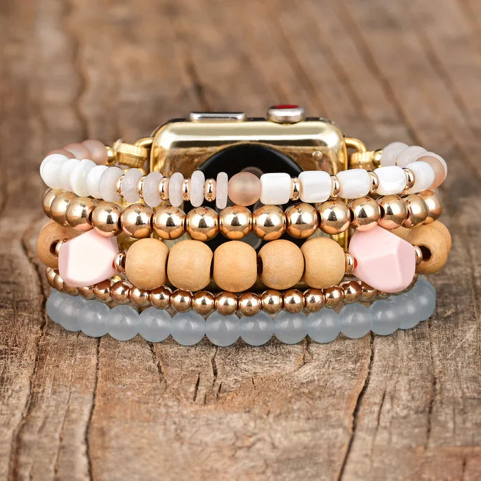 CAPE DIABLO アプリコット ミスト ストレッチ Apple Watch ストラップ(CDAW0095S/41)