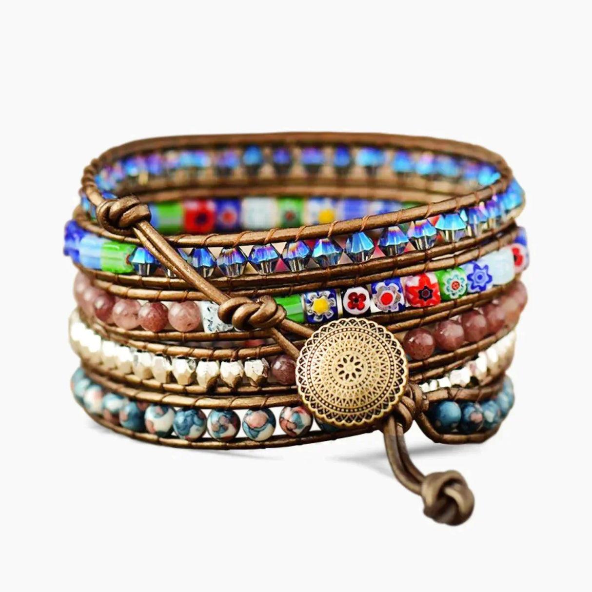 CAPE DIABLO インペリアルフラワープロテクションラップブレスレット(CDBL0014)