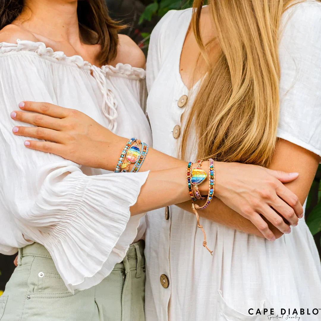 CAPE DIABLO チャクララブレインボーラップブレスレット(CDBL0028)