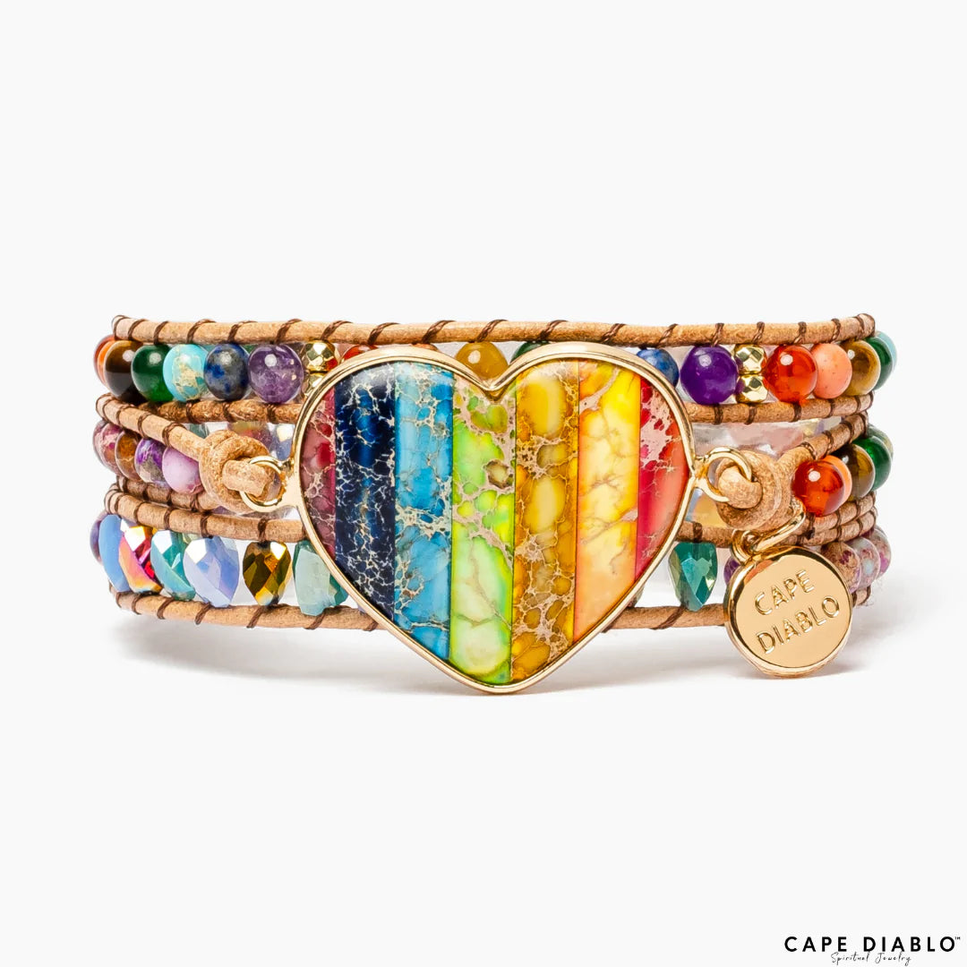CAPE DIABLO チャクララブレインボーラップブレスレット(CDBL0028)