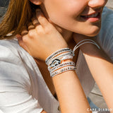 CAPE DIABLO ホワイトラブラドライトラップブレスレット(CDBL0037)