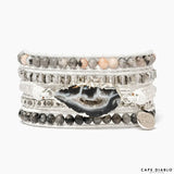 CAPE DIABLO ホワイトラブラドライトラップブレスレット(CDBL0037)