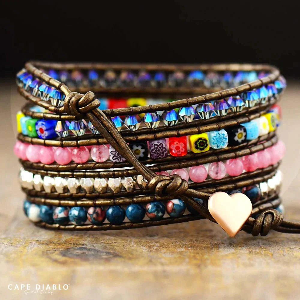 CAPE DIABLO ヒーリングフラワープロテクションラップブレスレット(CDBL0081)