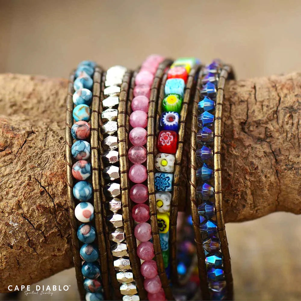 CAPE DIABLO ヒーリングフラワープロテクションラップブレスレット(CDBL0081)
