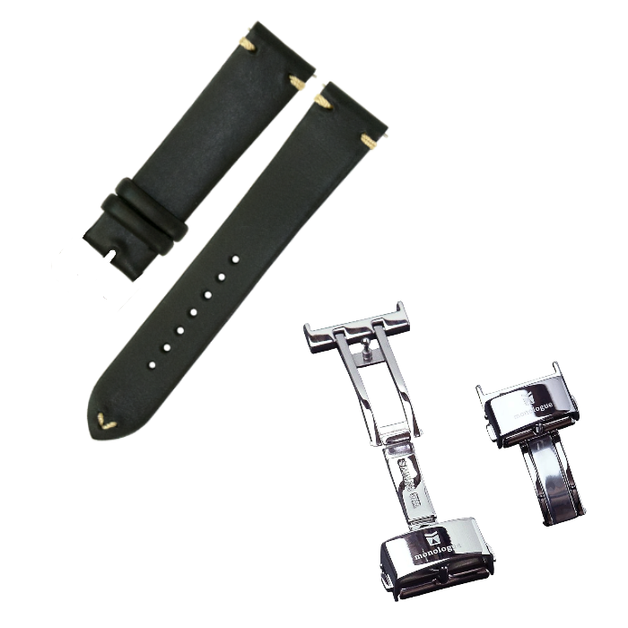 monologue イタリアンブッテーロレザー ウォッチストラップ