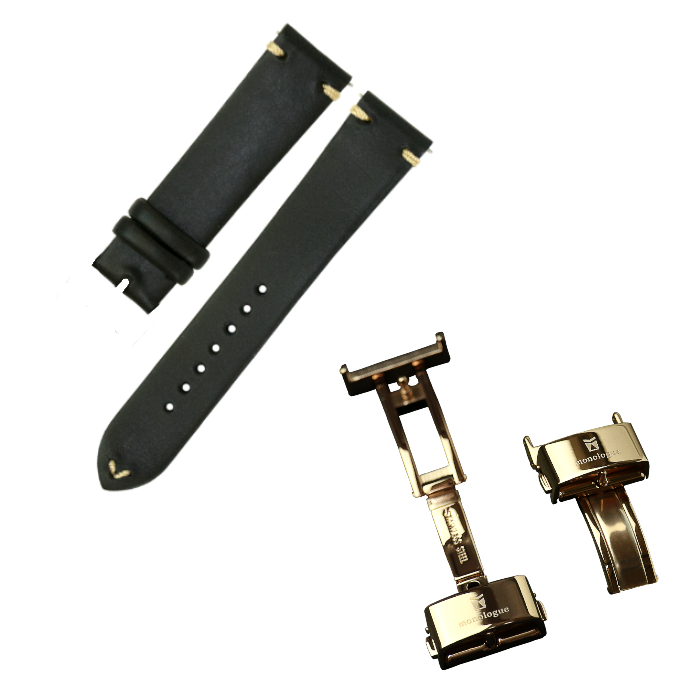 monologue イタリアンブッテーロレザー ウォッチストラップ
