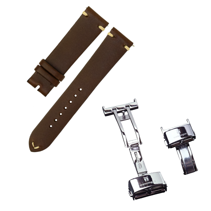 monologue イタリアンブッテーロレザー ウォッチストラップ