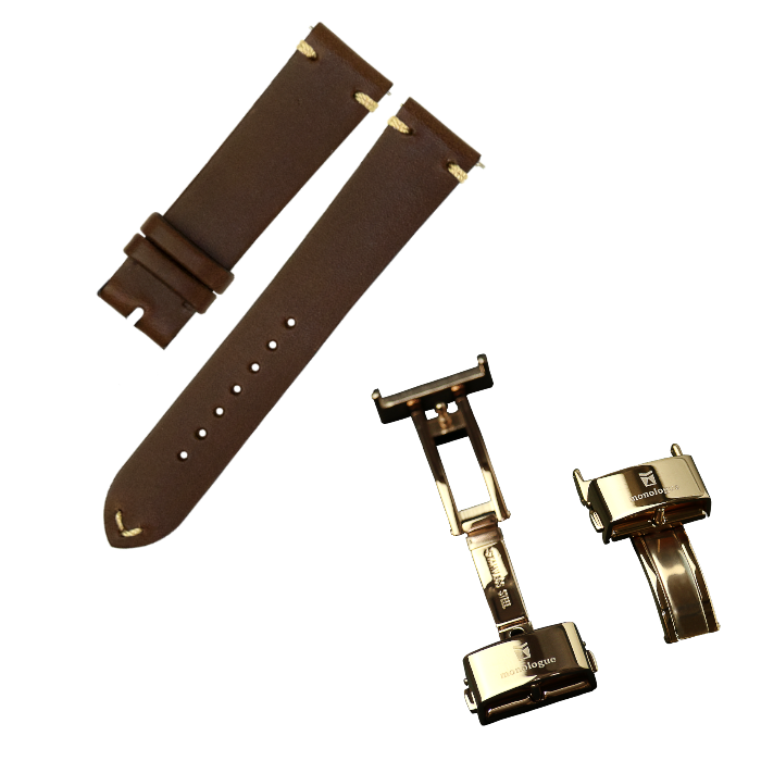 monologue イタリアンブッテーロレザー ウォッチストラップ