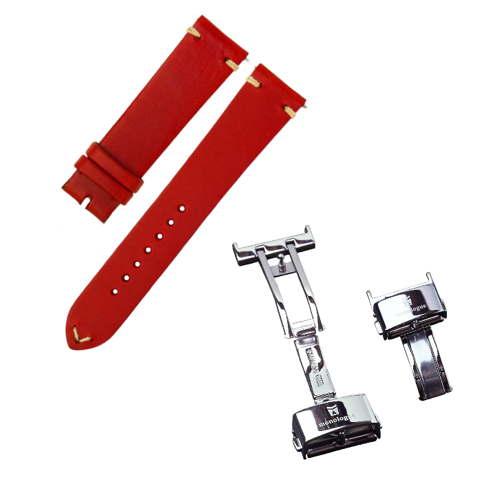 monologue イタリアンブッテーロレザー ウォッチストラップ