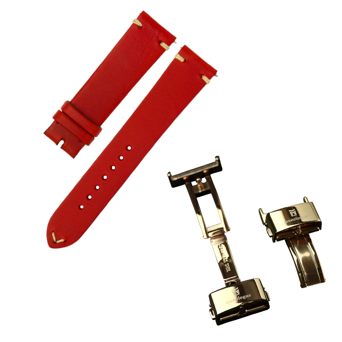 monologue イタリアンブッテーロレザー ウォッチストラップ