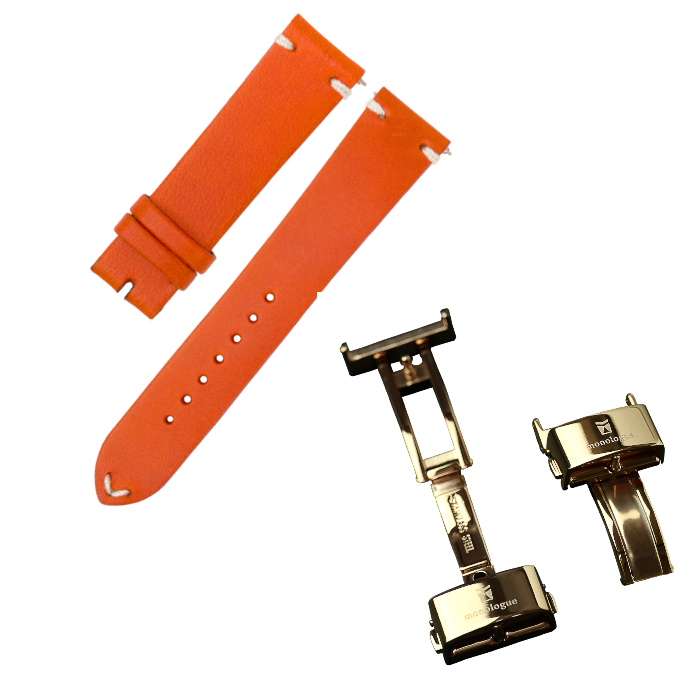 monologue イタリアンブッテーロレザー ウォッチストラップ