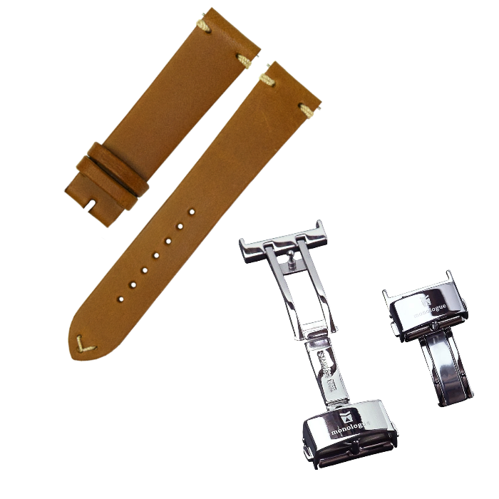 monologue イタリアンブッテーロレザー ウォッチストラップ