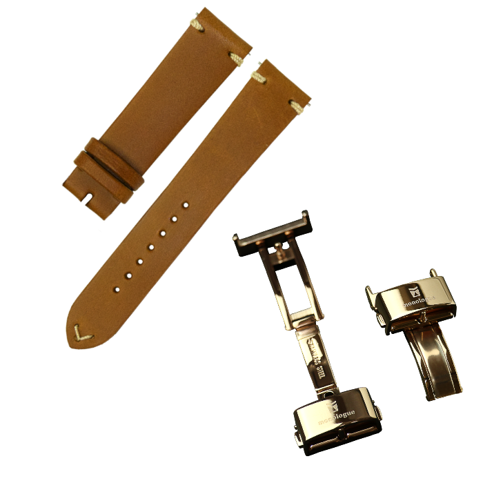 monologue イタリアンブッテーロレザー ウォッチストラップ