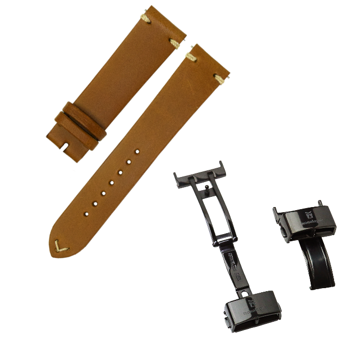 monologue イタリアンブッテーロレザー ウォッチストラップ