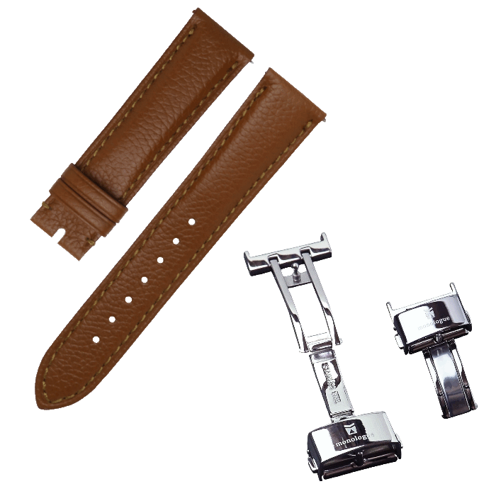 monologue シュリンクカーフレザー ウォッチストラップ