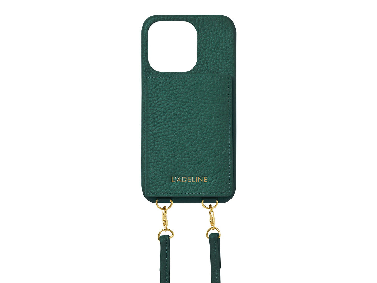 LADELINE Shoulder Strap 4Cards Case iPhone14 Pro