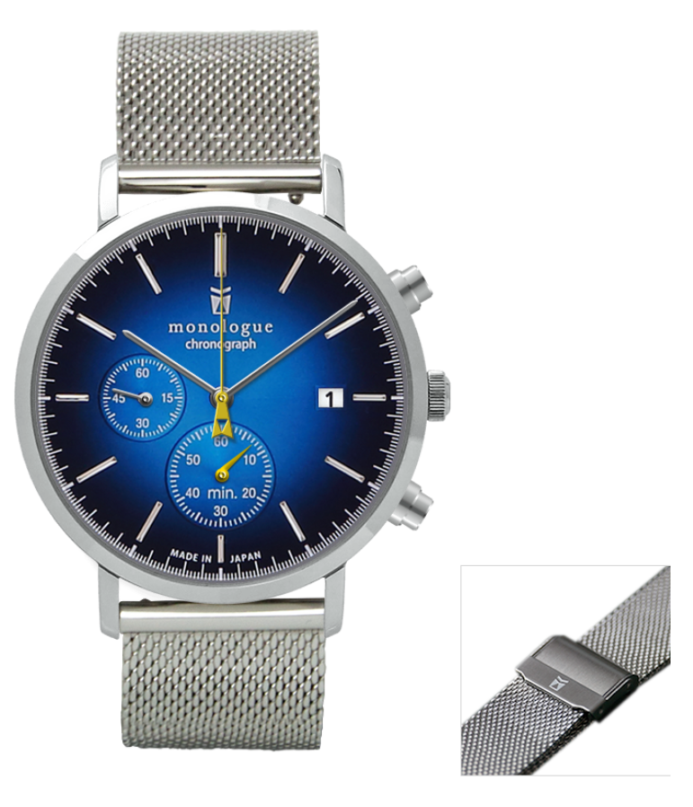 monologue ブルーグラデーション クロノグラフ mw40101a08d39bgm012a-20