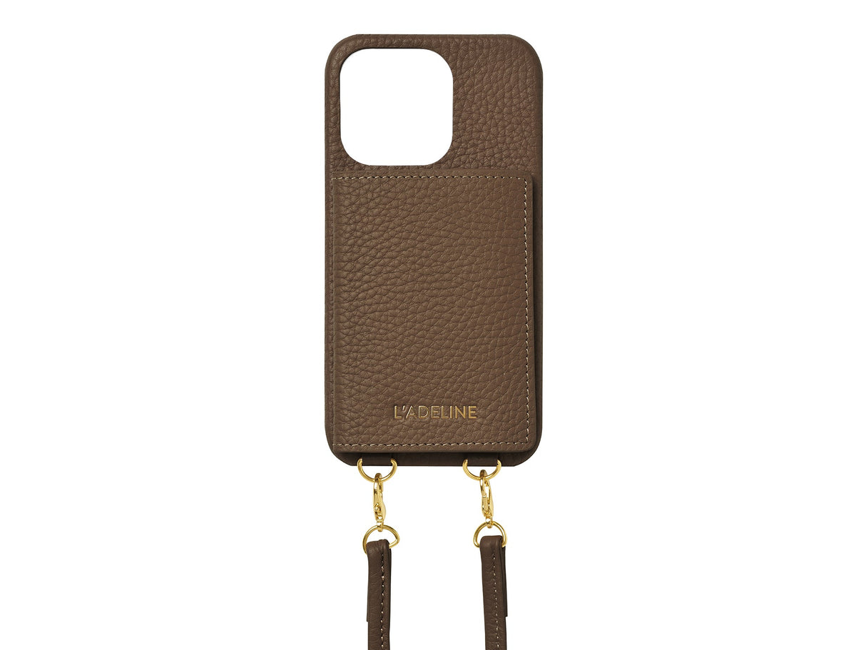 LADELINE Shoulder Strap 4Cards Case iPhone14 Pro